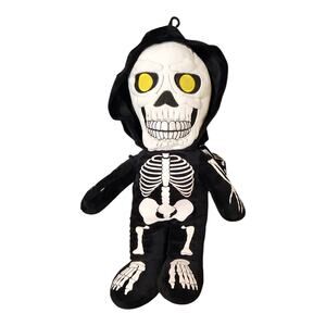 Spirit Plush Skully Mascot Halloween Reaper Skeleton Bones Stuffed Toy 17" HTF
